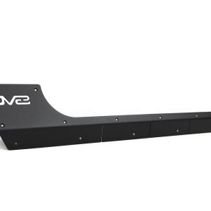 DV8 Offroad Rocker Panel Guard, Rock Skins, Body and Frame Mount, Flush Style, Powder Coated, Black, Steel – SRJL-29