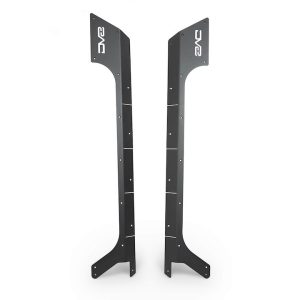 DV8 Offroad Rocker Panel Guard, Rock Skins, Body and Frame Mount, Flush Style, Powder Coated, Black, Steel – SRJL-29