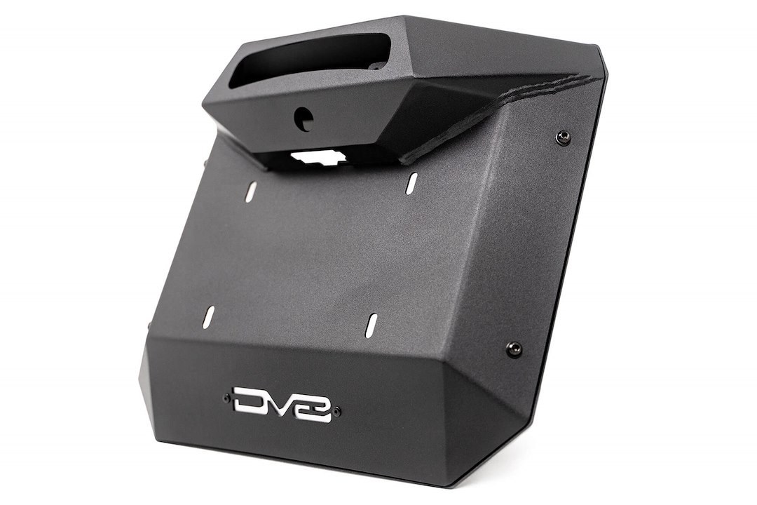 DV8 Offroad License Plate Relocation Kit, Relocates License Plate to OEM Spare Tire Location Once Removed – TSBR-01