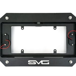 DV8 Offroad License Plate Relocation Kit, Relocates License Plate to OEM Spare Tire Location Once Removed, With License Plate Light – TSJL-03