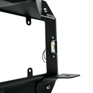 DV8 Offroad License Plate Relocation Kit, Relocates License Plate to OEM Spare Tire Location Once Removed, With License Plate Light – TSJL-03