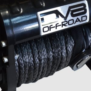 DV8 Offroad Winch, Vehicle Mount, Vehicle Recovery Winch, 13 Volt Electric, 12001 Pound Capacity, With Synthetic Line, Hause Fairlead – WB12SR
