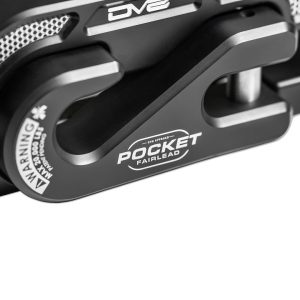 DV8 Offroad Winch Fairlead, For Synthetic Rope Only, 20000 Pound Working Load Limit, Anodized, Black, Aluminum – WBPF-01
