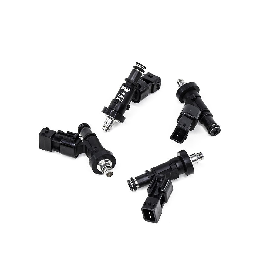 Deatschwerks Fuel Injector, 750 Cc/Min Flow Rate, Uscar Connector Style, Set of 4 – 17U-09-0750-4
