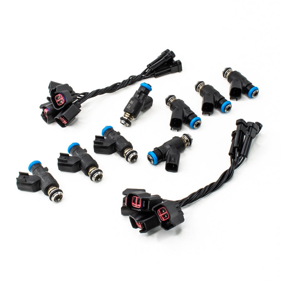 Deatschwerks Fuel Injector, 630 Cc/Min Flow Rate, Uscar Connector Style, Set of 8 – 35U-01-0060-8
