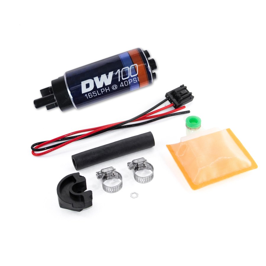 Deatschwerks Fuel Pump Electric, DW100 Series, 13.5 Volt IN-Tank, Ethanol Based Fuels, 100 PSI Maximum Pressure, 165 Lph Flow Rate – 9-101-0766