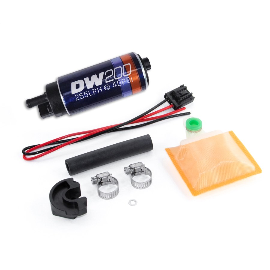 Deatschwerks Fuel Pump Electric, DW200 Series, 13.5 Volt IN-Tank, Ethanol Based Fuels, 100 PSI Maximum Pressure, 255 Lph Flow Rate – 9-201-0766