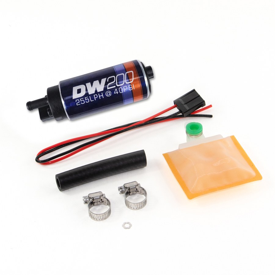Deatschwerks Fuel Pump Electric, DW200 Series, 13.5 Volt IN-Tank, Ethanol Based Fuels, 100 PSI Maximum Pressure, 255 Lph Flow Rate – 9-201-1000