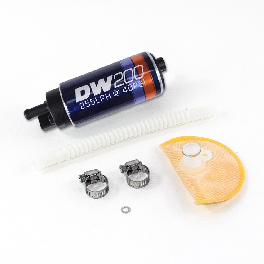 Deatschwerks Fuel Pump Electric, DW200 Series, 13.5 Volt IN-Tank, Ethanol Based Fuels, 100 PSI Maximum Pressure, 255 Lph Flow Rate – 9-201-1019