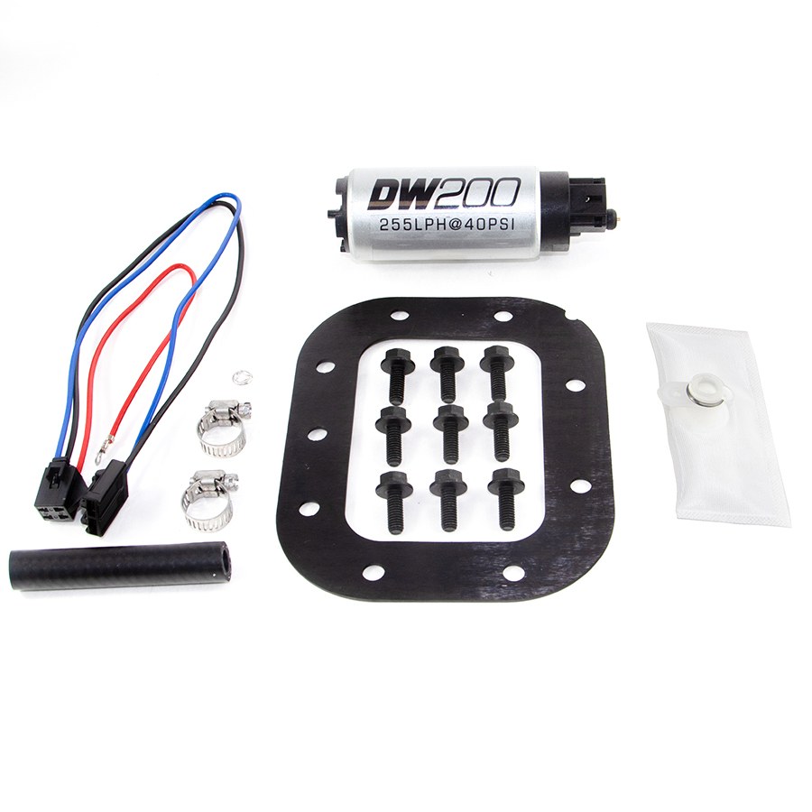 Deatschwerks Fuel Pump Electric, DW200 Series, 13.5 Volt IN-Tank, Ethanol Based Fuels, 100 PSI Maximum Pressure, 255 Lph Flow Rate – 9-201-1028