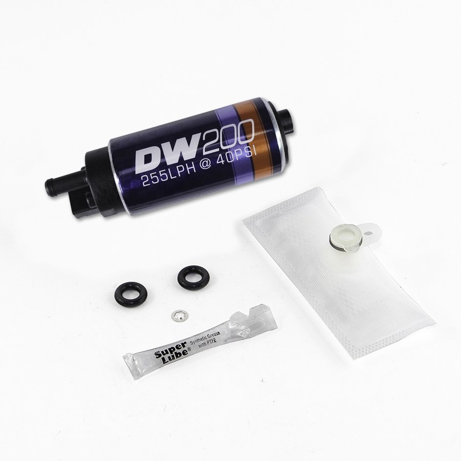 Deatschwerks Fuel Pump Electric, DW200 Series, 13.5 Volt IN-Tank, Ethanol Based Fuels, 100 PSI Maximum Pressure, 255 Lph Flow Rate – 9-201S-1003