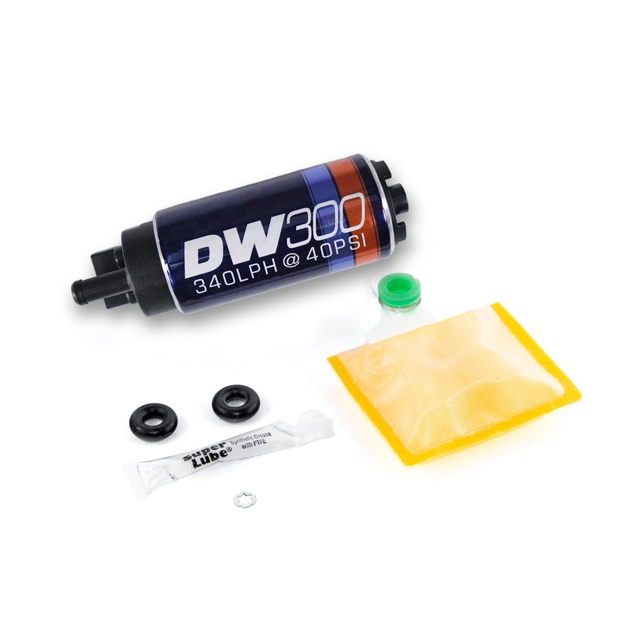 Deatschwerks Fuel Pump Electric, DW300 Series, 13.5 Volt IN-Tank, Ethanol Based Fuels, 100 PSI Maximum Pressure, 340 Lph Flow Rate – 9-301-0847