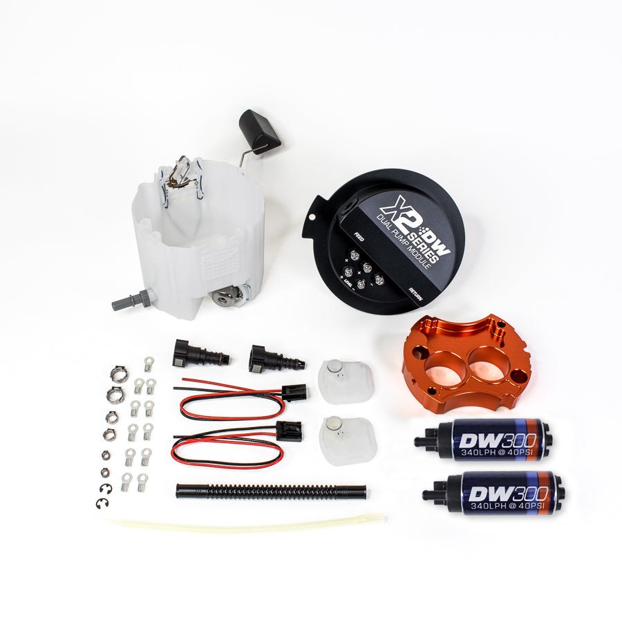 Deatschwerks Fuel Pump Electric, Dw X2 Series, 13.5 Volt IN-Tank, Ethanol Based Fuels, 100 PSI Maximum Pressure, 340 Lph Flow Rate – 9-301-7002