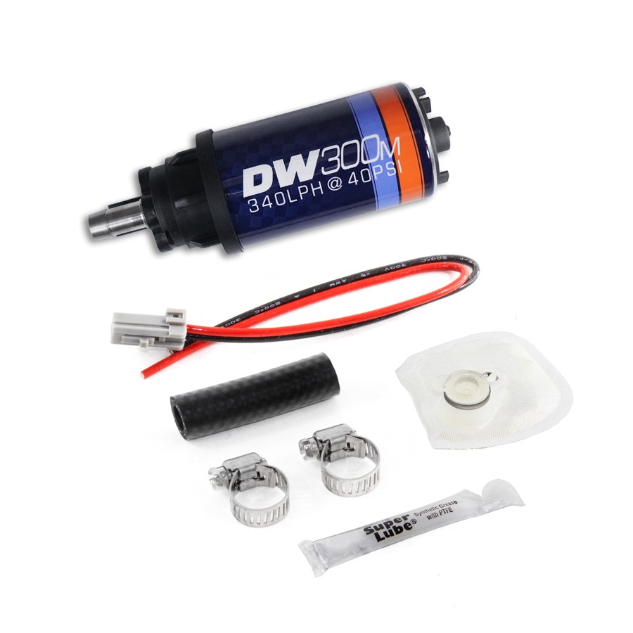 Deatschwerks Fuel Pump Electric, DW300M Series, 13.5 Volt IN-Tank, Ethanol Based Fuels, 100 PSI Maximum Pressure, 340 Lph Flow Rate – 9-305-1034