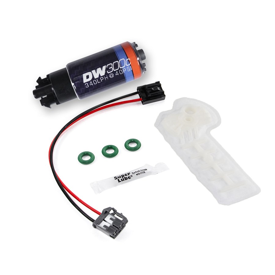 Deatschwerks Fuel Pump Electric, DW300C Series, 13.5 Volt IN-Tank, Ethanol Based Fuels, 100 PSI Maximum Pressure, 340 Lph Flow Rate – 9-307-1010