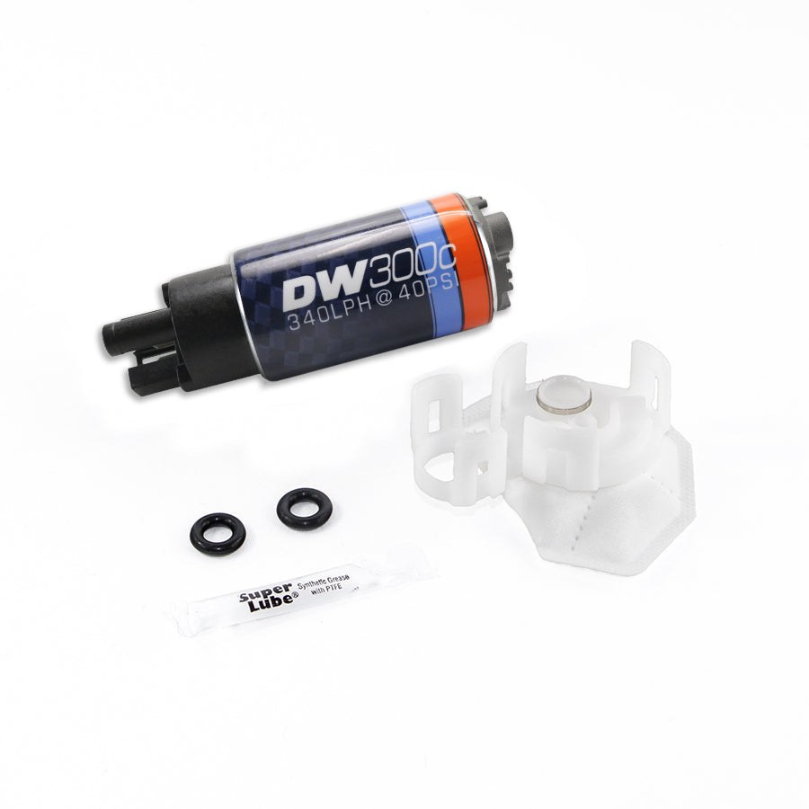 Deatschwerks Fuel Pump Electric, DW300C Series, 13.5 Volt IN-Tank, Ethanol Based Fuels, 100 PSI Maximum Pressure, 340 Lph Flow Rate – 9-307-1026