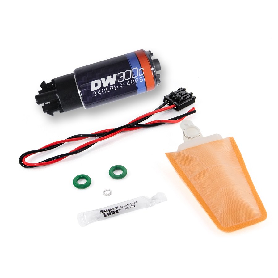 Deatschwerks Fuel Pump Electric, DW300C Series, 13.5 Volt IN-Tank, Ethanol Based Fuels, 100 PSI Maximum Pressure, 340 Lph Flow Rate – 9-309-1006