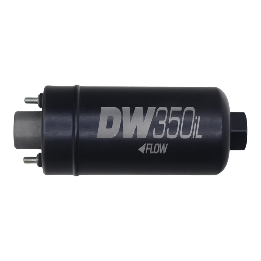 Deatschwerks Fuel Pump Electric, DW350iL Series, 13.5 Volt IN-Line, Ethanol Based Fuels, 100 PSI Maximum Pressure, 350 Lph Flow Rate – 9-350