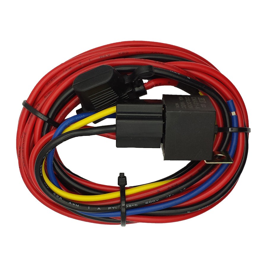 Deatschwerks Fuel Pump Wiring Harness, Universal Kit to Hardwire Fuel Pump to Battery, 15 Feet Ground/ Power Wire, With Relay/ Fuse – FPHWK