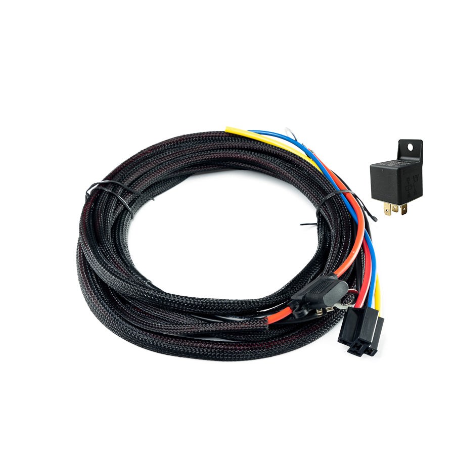 Deatschwerks Fuel Pump Wiring Harness, High Current Universal Kit to Hardwire Fuel Pump to Battery, 6 Feet Ground/ 15 Feet Power Wire – FPHWK-10-HD