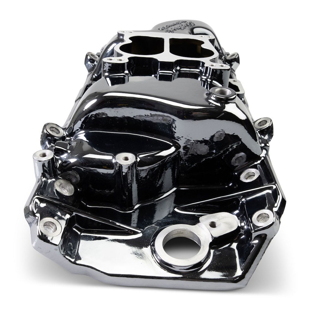Edelbrock Intake Manifold, Performer, For Use with Big Block Chevy 396-502 Engines, Carbureted Single Four Barrel, Dual Plane – 2161-BP