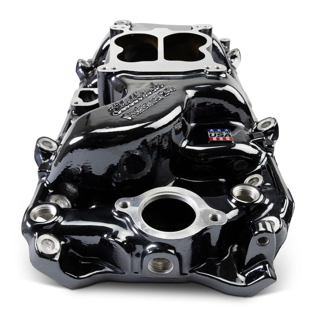 Edelbrock Intake Manifold, Performer, For Use with Big Block Chevy 396-502 Engines, Carbureted Single Four Barrel, Dual Plane – 2161-BP