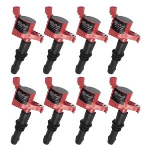 Edelbrock Ignition Coil, Coil on Plug, 28,000 Volts, Black/ Red, Set of 8 – 22783