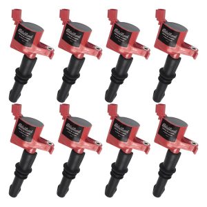 Edelbrock Ignition Coil, Coil on Plug, 21,000 Volts, Black/ Red, Set of 8 – 22791