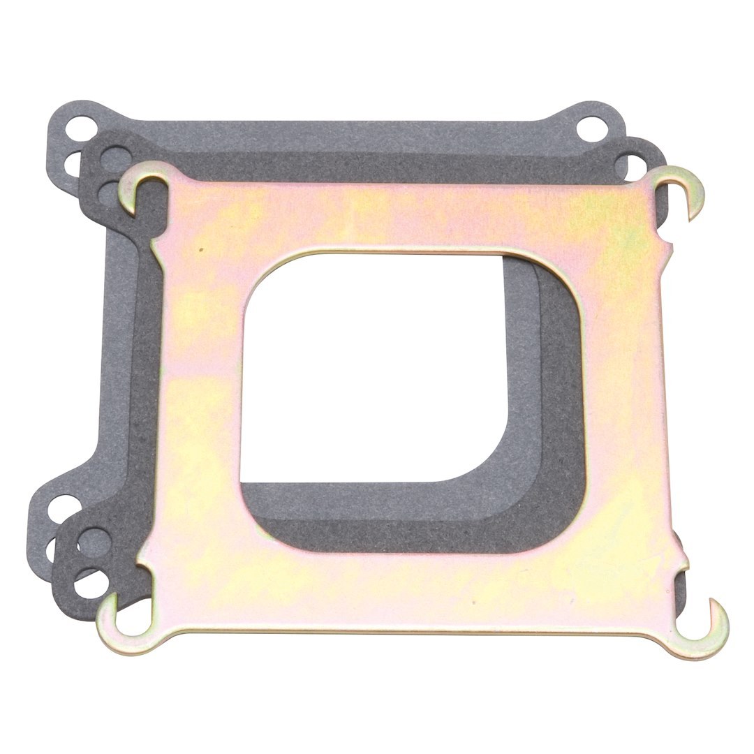 Edelbrock Carburetor Adapter, Mounts Square-Bore Carburetors to Spread-Bore Carburetor Pad on Edelbrock Intakes, 0.100 Inch Thick – 2732