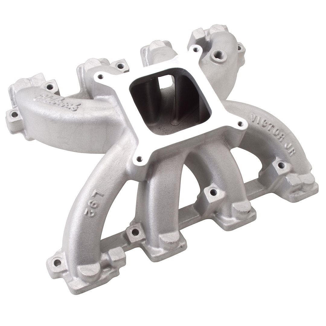 Edelbrock Intake Manifold, Victor Jr, For Use with GM Ls Series Engines with Rectangle Port Heads, 4 Barrel, Single Plane, 3500-7500 RPM Range – 28457