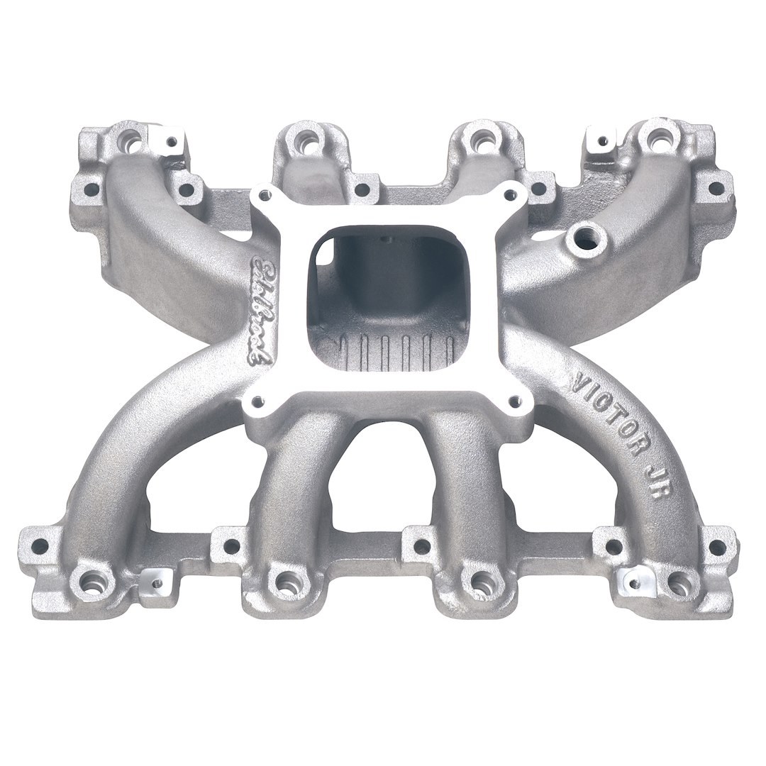 Edelbrock Intake Manifold, Victor Jr, For Use with GM Ls Series Engines, Efi, Single Plane, 3500-7500 RPM Range, Natural, Aluminum – 2908