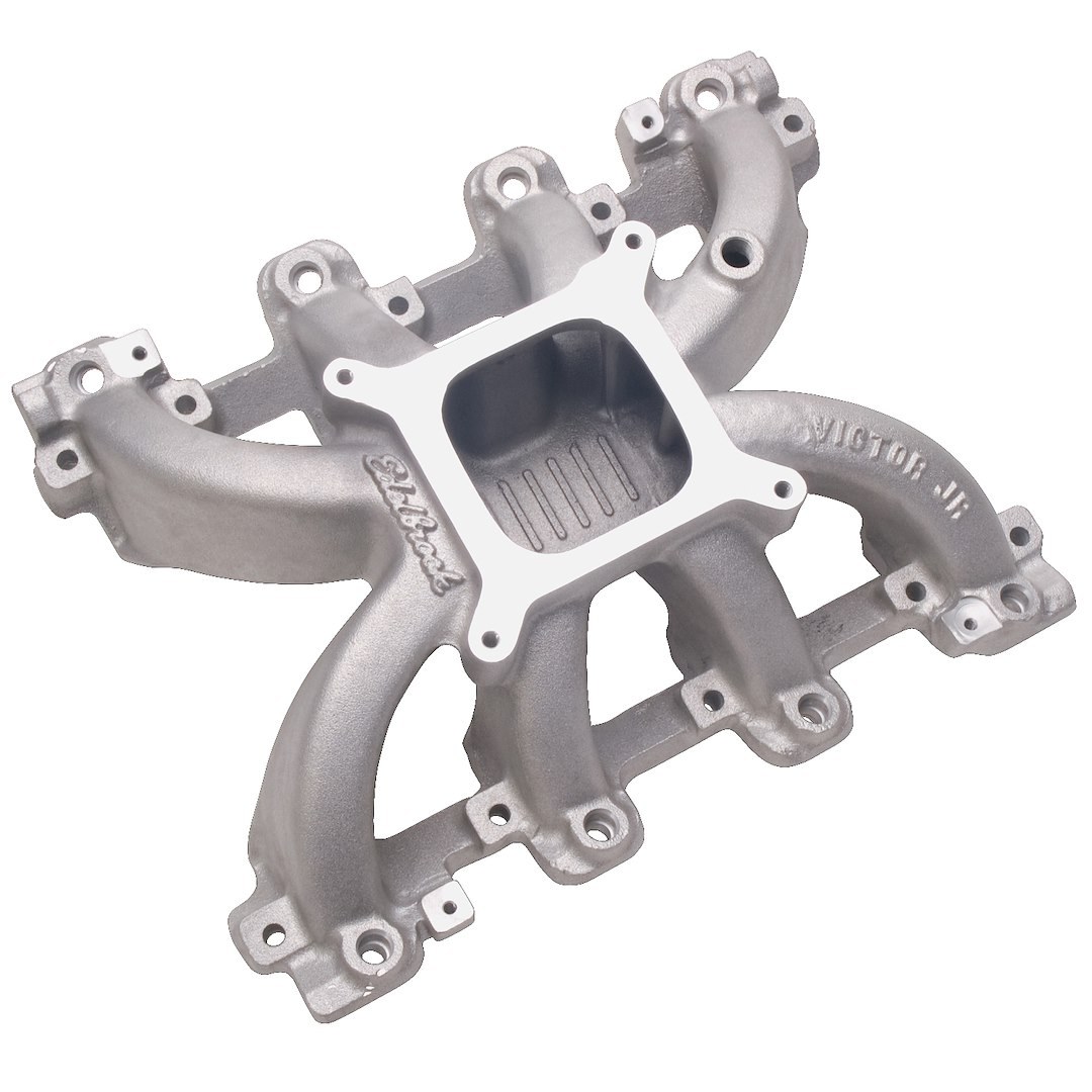 Edelbrock Intake Manifold, Victor Jr, For Use with GM Ls Series Engines, Efi, Single Plane, 3500-7500 RPM Range, Natural, Aluminum – 2908