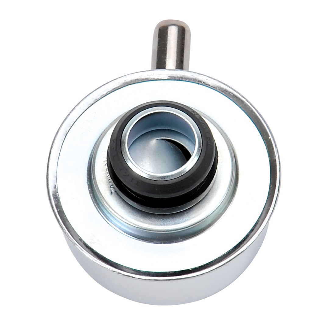 Edelbrock Crankcase Breather Cap, Round, Push-On, Chrome with Inscribed Edelbrock Script, With Grommet – 4410
