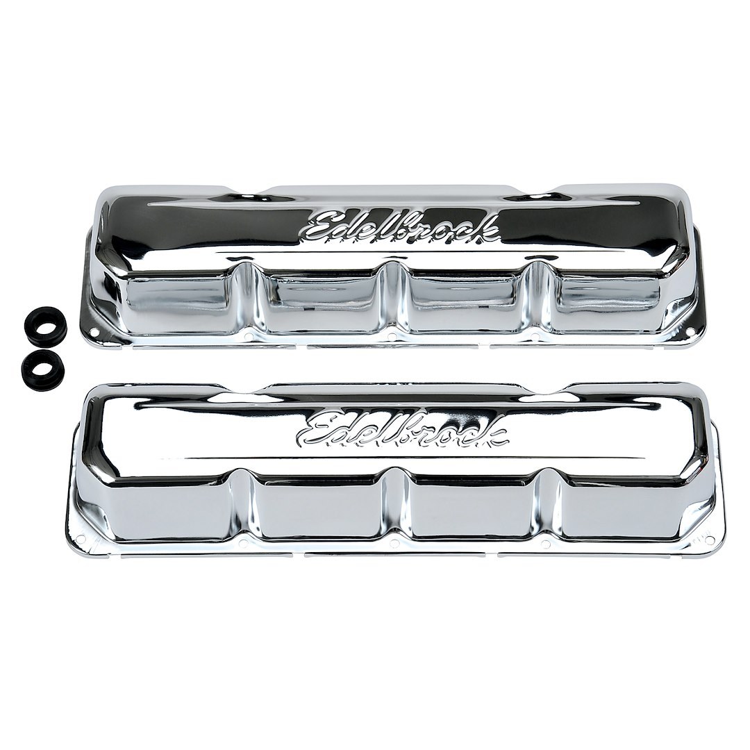 Edelbrock Valve Cover, Signature, Amc/Jeep 4.8L-6.6L/290-401 Cubic Inch, 3.0 Inch Overall Height, Perimeter Bolt, With Oil Fill Hole – 4431