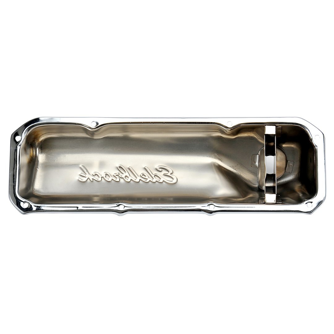 Edelbrock Valve Cover, Signature, Ford 335 Small Block 5.8L-6.6L/351C & 351M-400 Cubic Inch, 2.9 Inch Overall Height, Perimeter Bolt – 4461