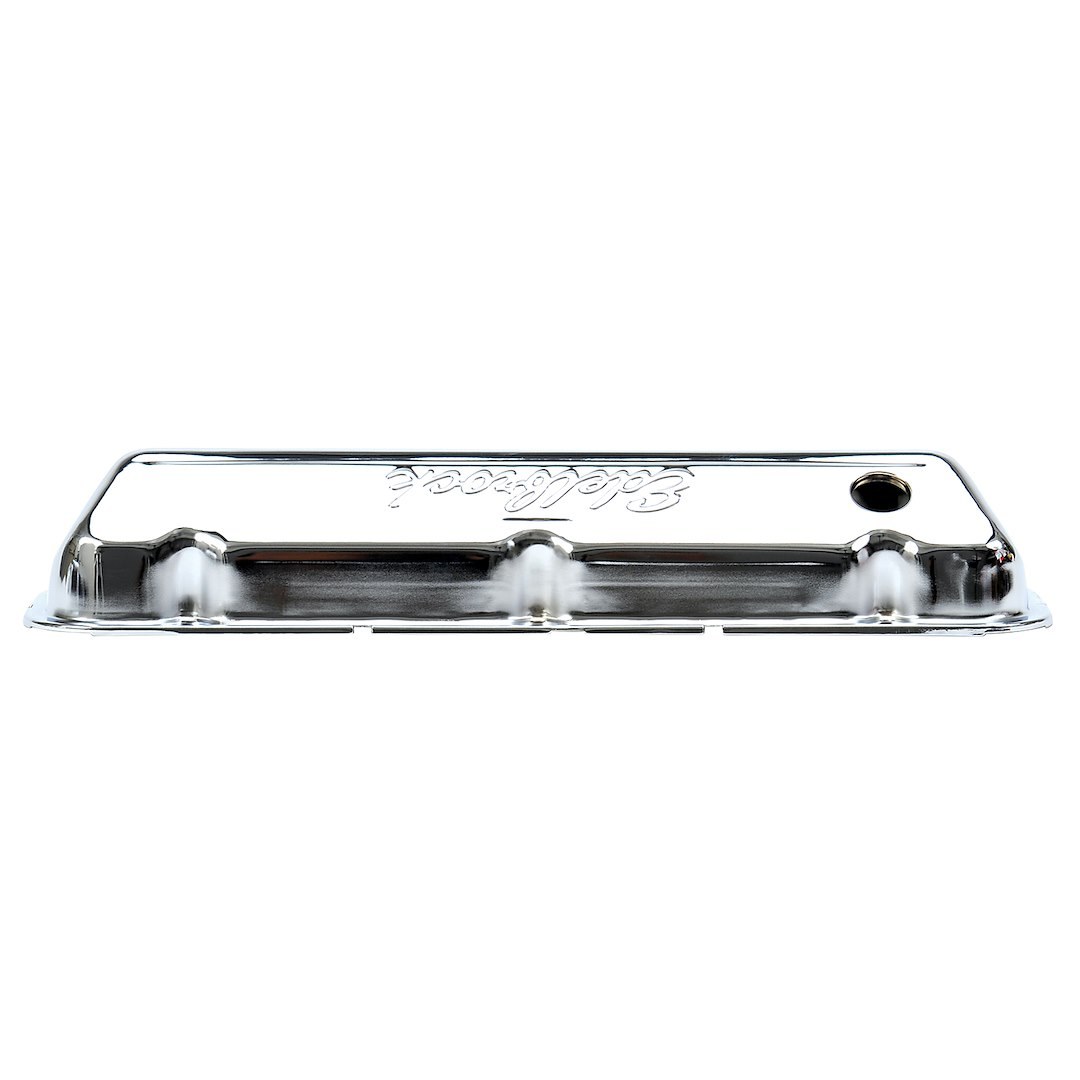 Edelbrock Valve Cover, Signature, Ford 385 Big Block 7.0L-7.5L/429-460 Cubic Inch, 3.6 Inch Overall Height, Perimeter Bolt, With Oil Fill Hole – 4463