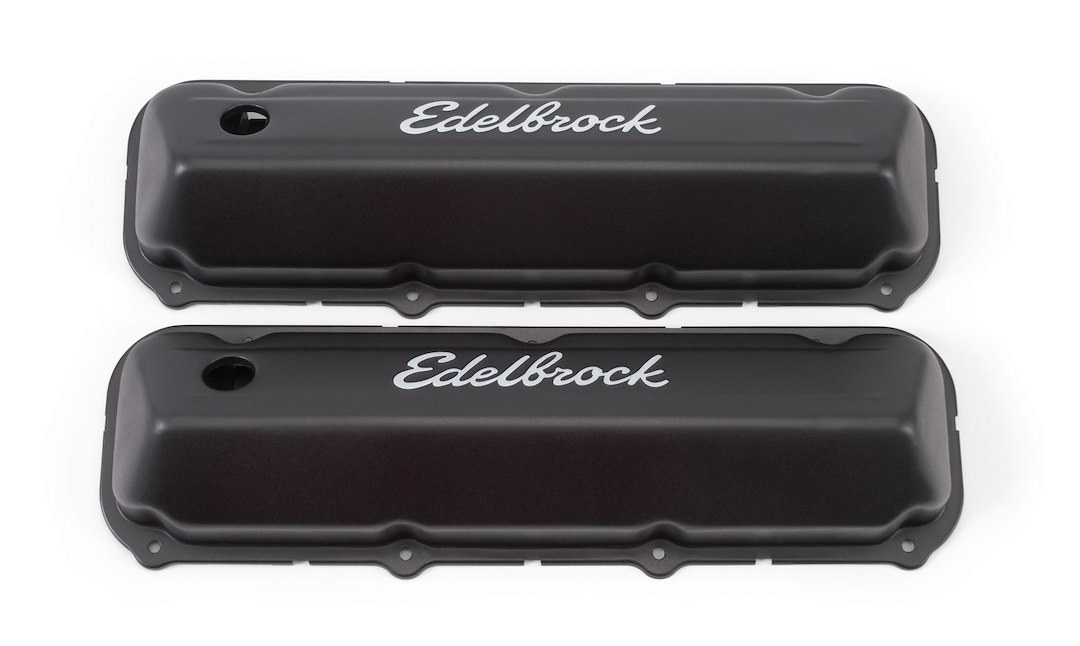 Edelbrock Valve Cover, Signature, Chrysler La Small Block 5.2L-5.9L/318-360 Cubic Inch, 3.2 Inch Overall Height, Perimeter Bolt – 4473