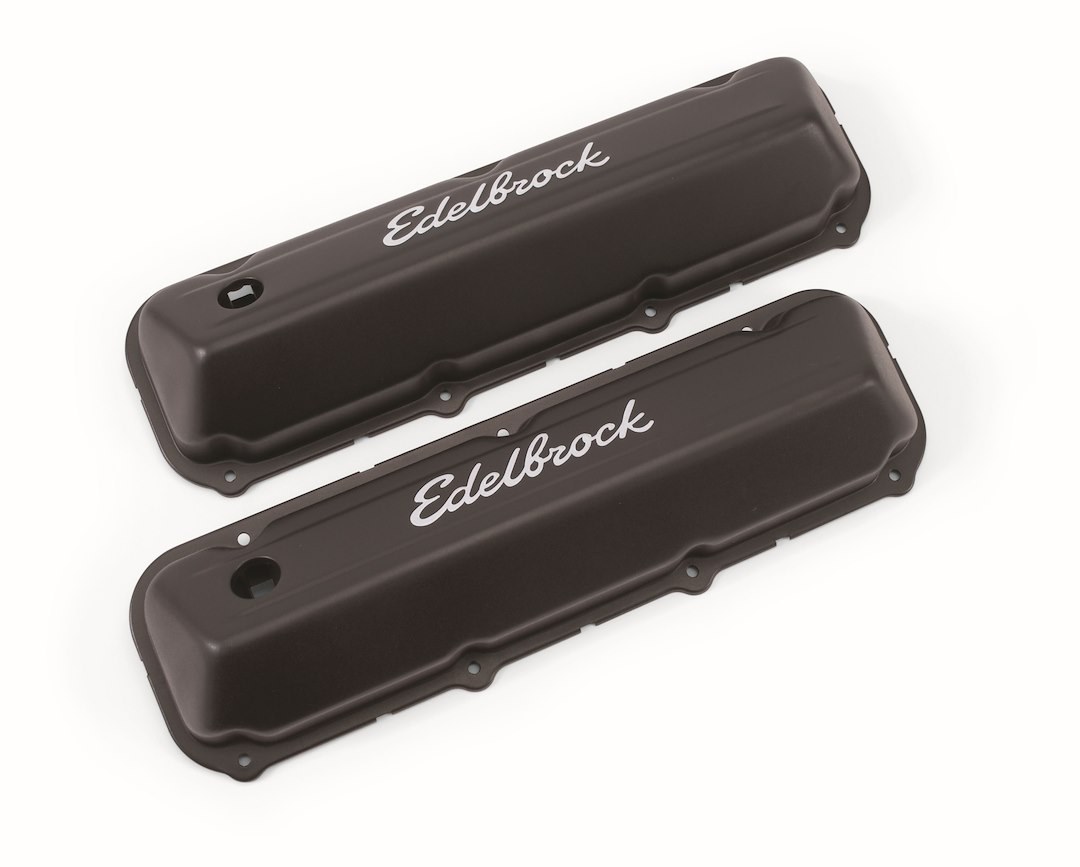 Edelbrock Valve Cover, Signature, Chrysler La Small Block 5.2L-5.9L/318-360 Cubic Inch, 3.2 Inch Overall Height, Perimeter Bolt – 4473