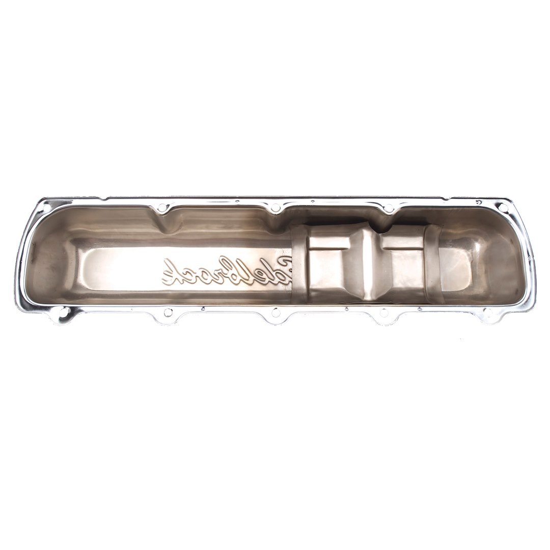 Edelbrock Valve Cover, Signature, Olds 5.7L-7.5L/350-455 Cubic Inch, 2.9 Inch Overall Height, Perimeter Bolt, With Oil Fill Hole – 4485
