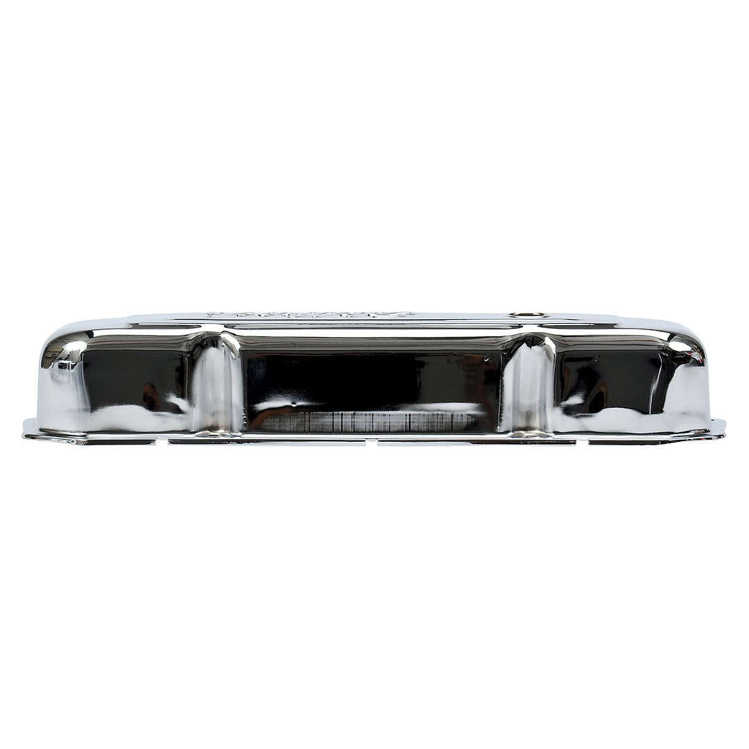 Edelbrock Valve Cover, Signature, Chrysler Big Block 5.9L-7.2L/361-440 Cubic Inch, 3.6 Inch Overall Height, Perimeter Bolt, With Oil Fill Hole – 4491