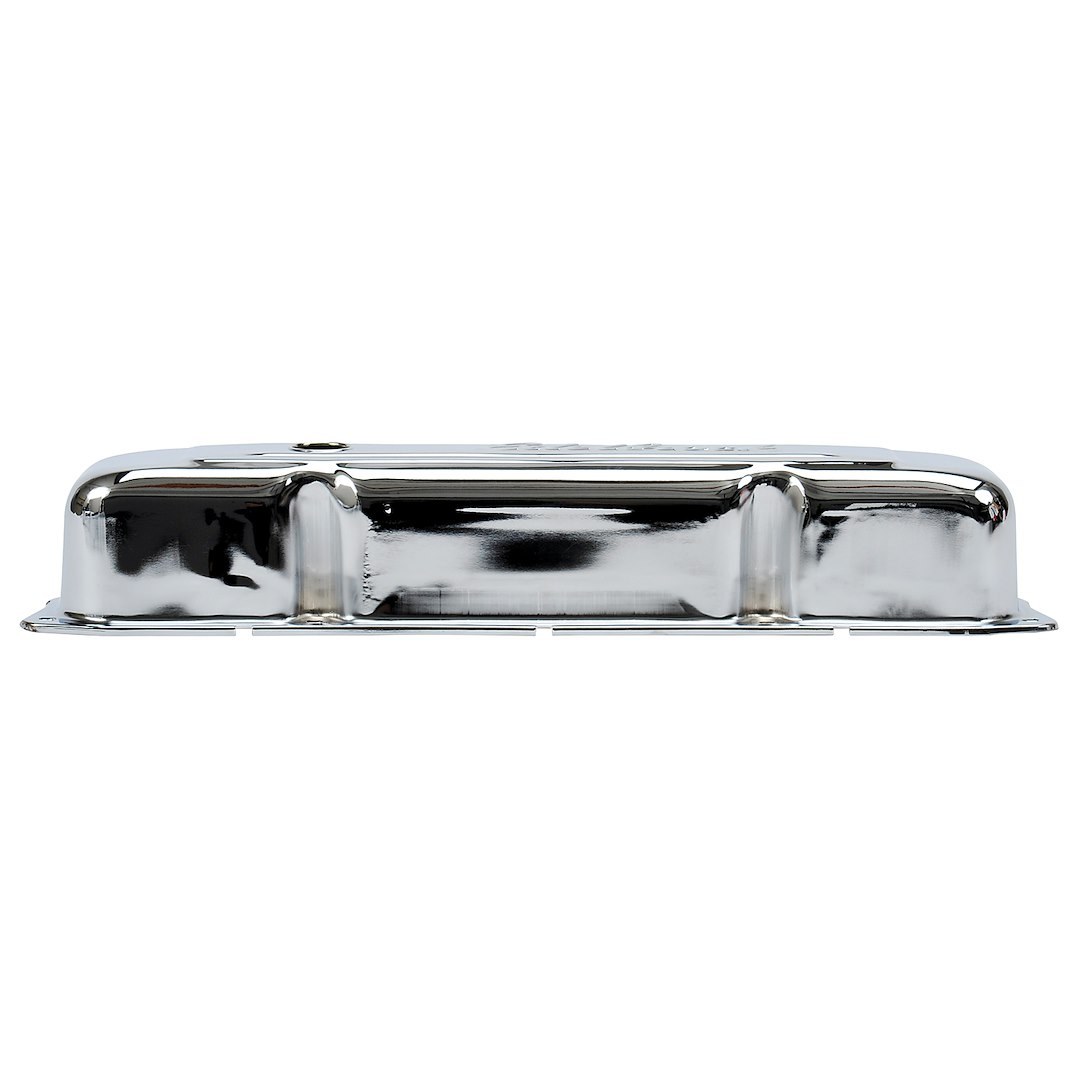 Edelbrock Valve Cover, Signature, Chrysler Big Block 5.9L-7.2L/361-440 Cubic Inch, 3.6 Inch Overall Height, Perimeter Bolt, With Oil Fill Hole – 4491
