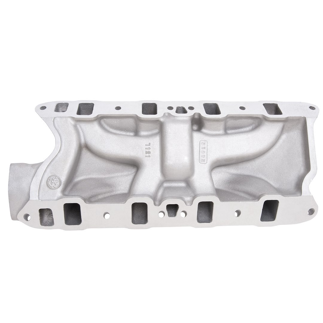 Edelbrock Intake Manifold, Performer RPM, For Use with Ford 289-347 Cid Small Block V8 Engines, 4-Barrel Square-Bore Carburetor, Dual-Plane – 7121-CP