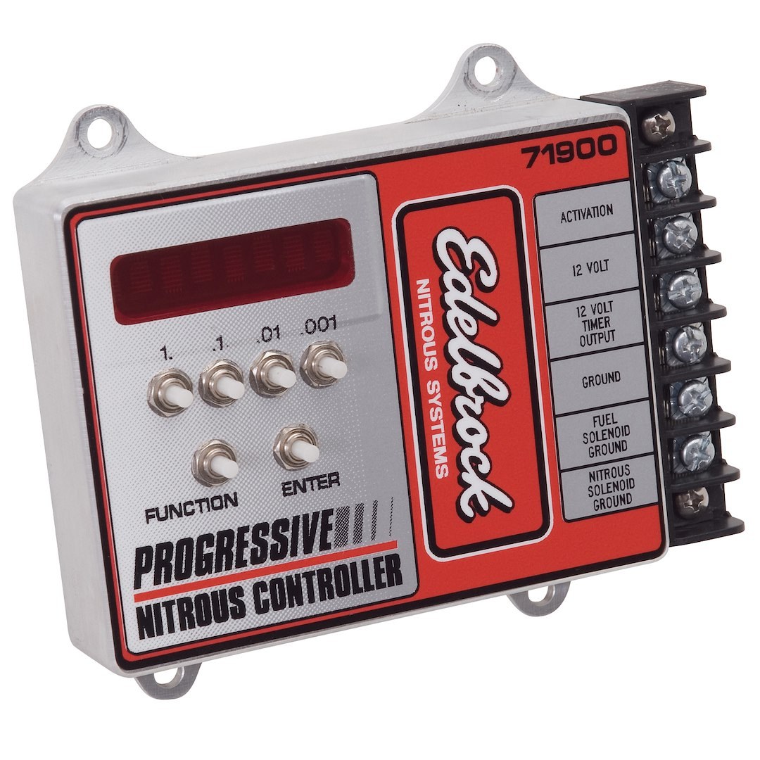 Edelbrock Nitrous Oxide Controller, Ramps Nitrous Input Over a Selectable Period of Time or a RPM Range – 71900