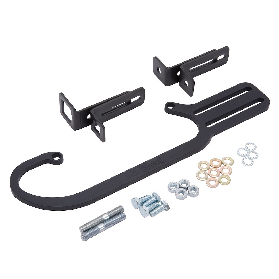 Edelbrock Carburetor Throttle Cable Bracket, For Use with 4150 Style Pro-Flo 3 and 4 Throttle Body, 0.375 Inch Mounting Hole Diameter – 8041