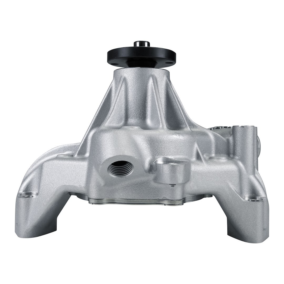Edelbrock Water Pump, For Use with Chevrolet Small Block Engines, Long, Satin, Aluminum, V-Belt, Standard Rotation – 88110