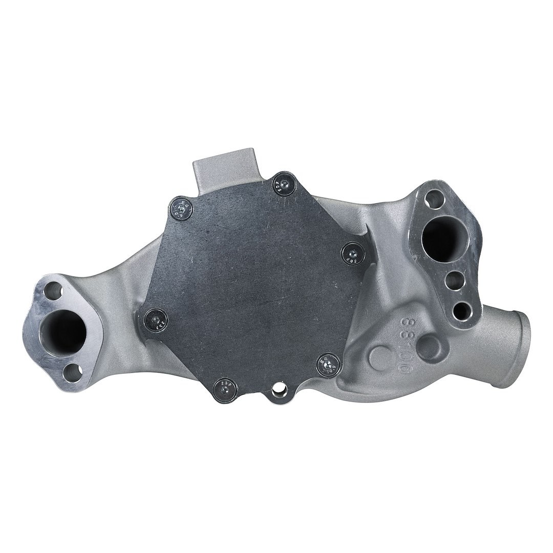 Edelbrock Water Pump, For Use with Chevrolet Small Block Engines, Short, Satin, Aluminum, V-Belt, Standard Rotation – 88120