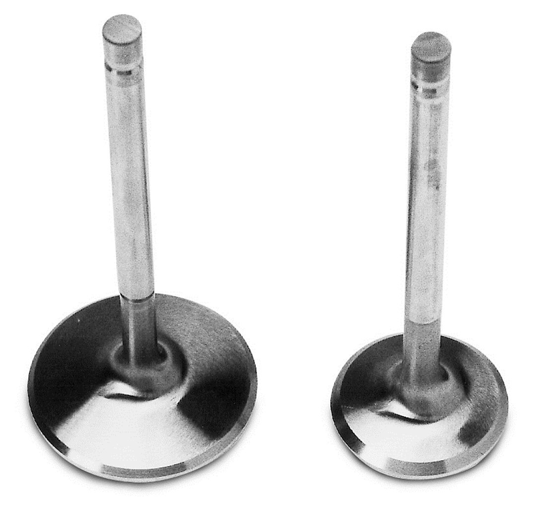 Edelbrock Intake Valve, 1.900 Inch Head Diameter, 11/32 Inch Stem Diameter, Single Groove, Stainless Steel, Set of 8 – 9769