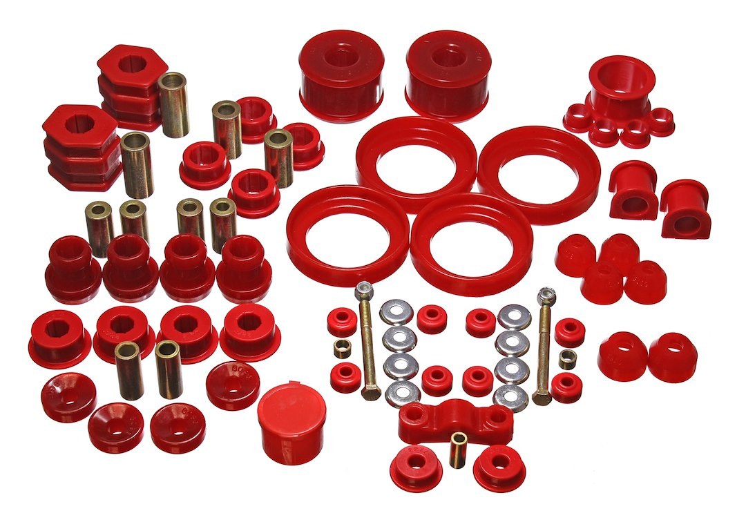 Energy Suspension Suspension Bushing Kit, Hyper-Flex System ™, Red, Polyurethane – 16.18110R