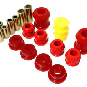 Energy Suspension Control Arm Bushing, Red, Polyurethane, Includes Upper and Lower Bushings – 16.3105R