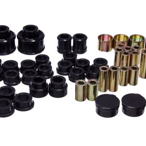 Energy Suspension Control Arm Bushing, Black, Polyurethane, Complete Set with Sleeves – 19.3105G